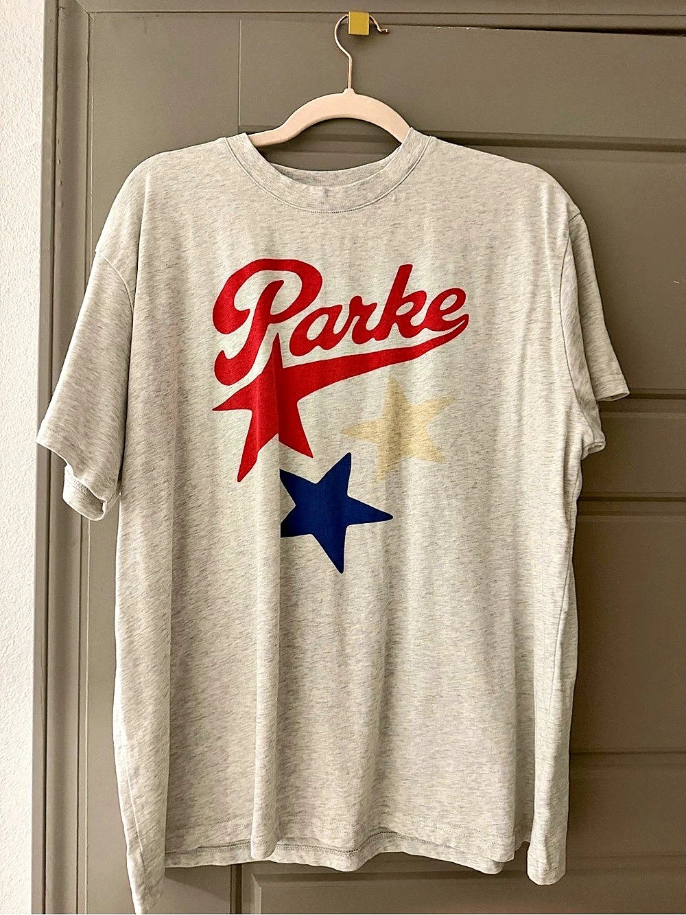 PARKE Star Print T-Shirt Gray XXL